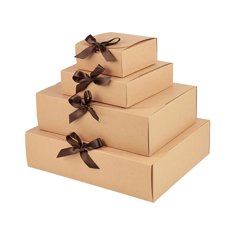 DIY ロゴ ギフト ボックス ボウ リボン付き