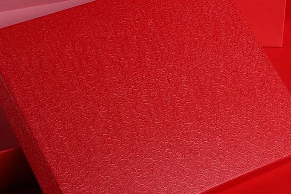 Christmas Rigid Lid And Base Gift Box With Ribbon And Star Charm