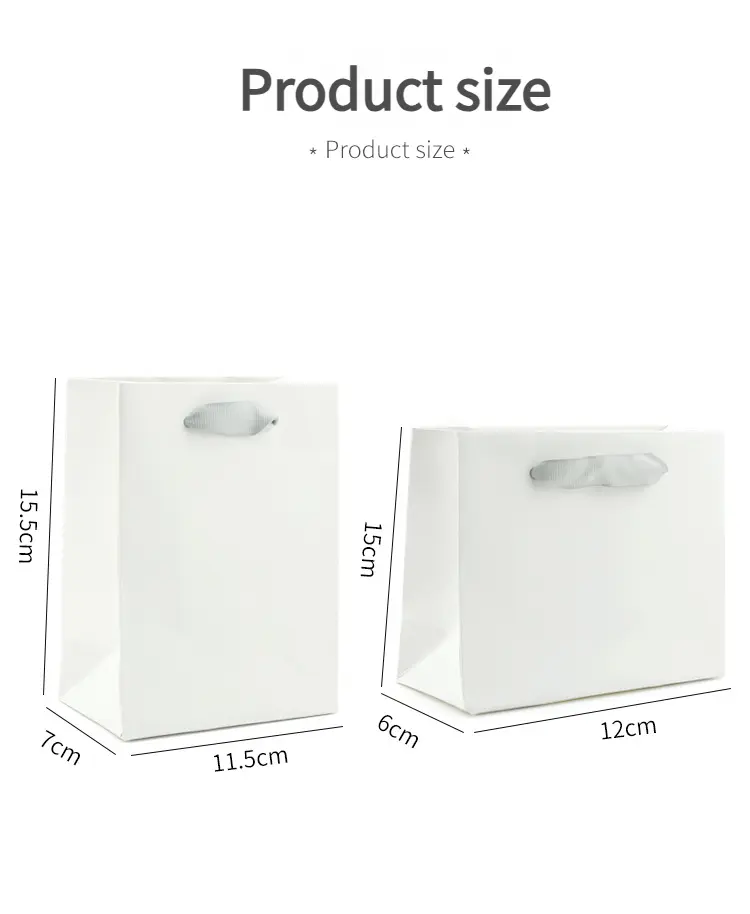 High Quality Textured Paper Gift Bags